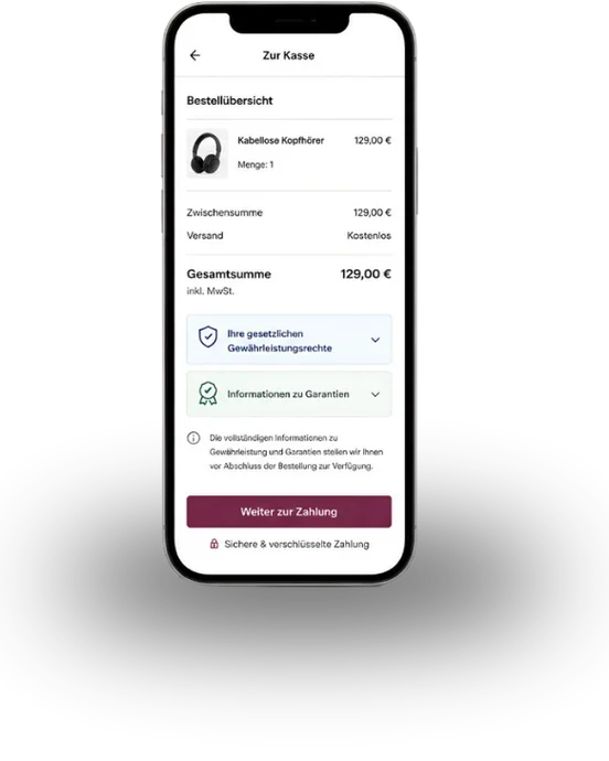 Gewährleistungsinformationen im Online-Shop richtig umsetzen