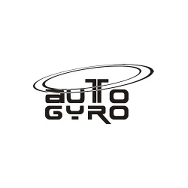 Logo von AutoGyro mit stilisiertem Rotorblatt über dem Schriftzug.