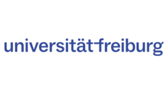 Logo der Universität Freiburg mit stilisiertem Siegel und Schriftzug "UNI FREIBURG" in Blau und Rot.