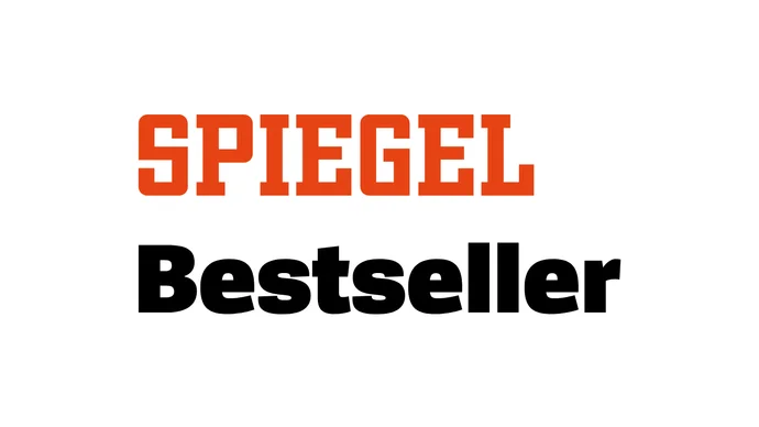 Textlogo: "SPIEGEL Bestseller" in markanten roten und schwarzen Buchstaben auf weißem Hintergrund.