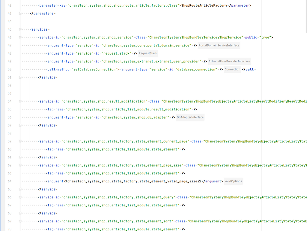 Beispiel Symfony Code